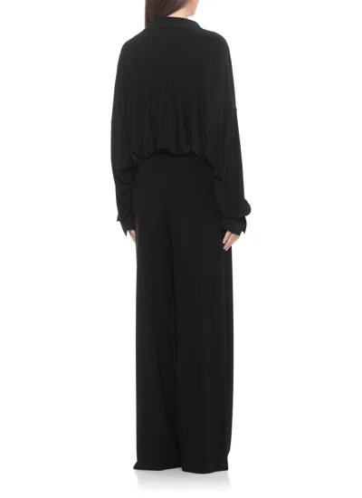 Norma Kamali Boyfriend Bodysuit In Black