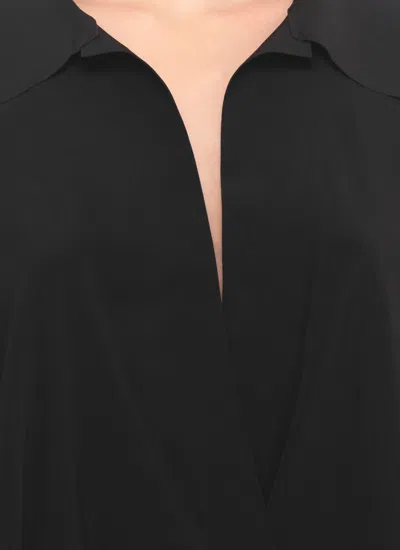 Norma Kamali Boyfriend Bodysuit In Black