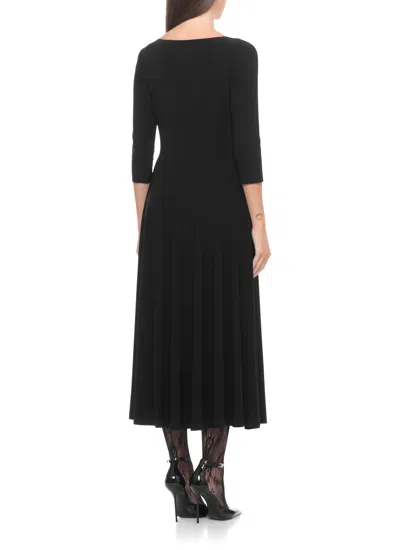 Norma Kamali Scoop Neck Dress In Black