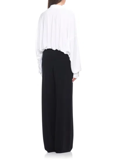 Norma Kamali Boyfriend Bodysuit In White