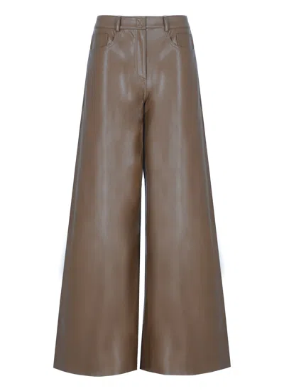 Norma Kamali Elephant Pants In Brown