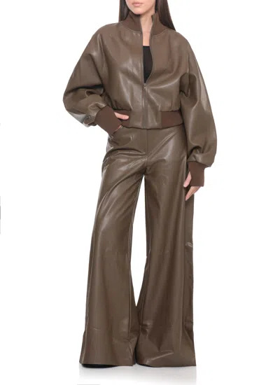 Norma Kamali Elephant Pants In Brown