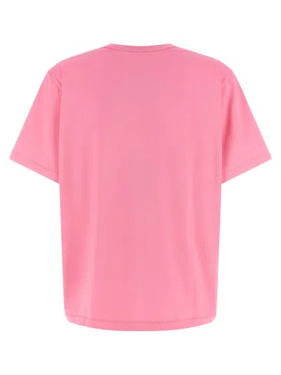 Jw Anderson Ribbon Anchor Graphic Crew Neck T Shirt In Pink