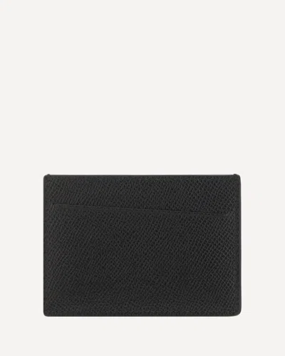 Margiela Black Calf Leather Bos Taurus Wallet In Black