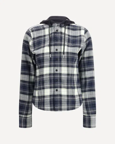 Coperni Hooded Shirt In Blue