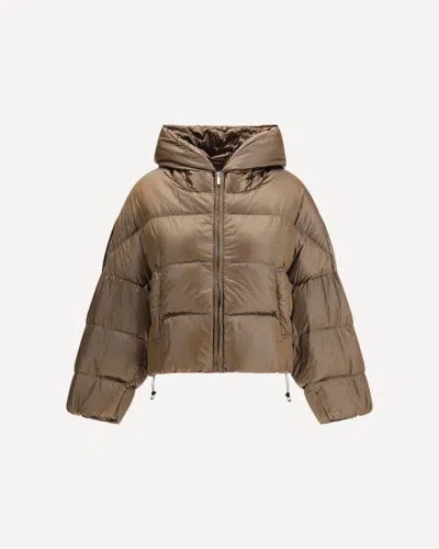Max Mara The Cube Spaceca Down Jacket In Brown