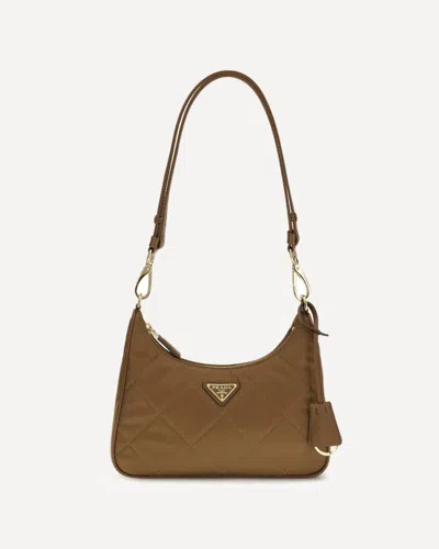 Prada Re-edition Re-nylon Shoulder Bag In Brown