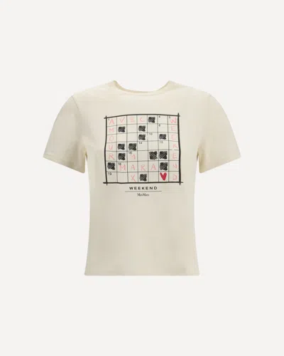 Max Mara Clown Cotton T-shirt In Multi