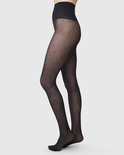 Swedish Stockings Doris Dots Tights In Black