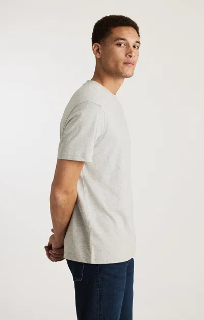 Mavi Basic Short Sleeve T-shirt In Grey Melange In Gray