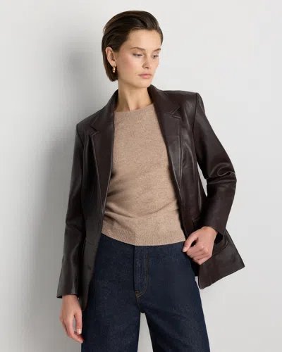 Quince Women's Blazer In Brown