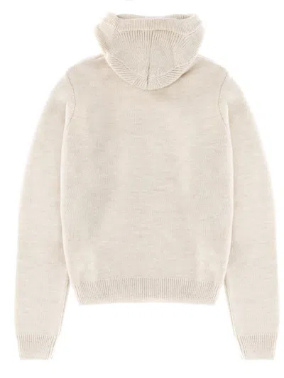 Lemaire Hooded Sweater In Neutral