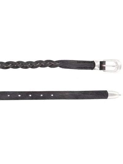 Our Legacy Braided Belt In Black
