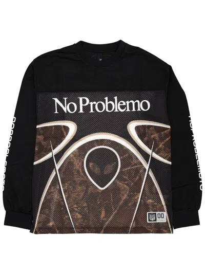 No Problemo "alien Ls Moto" Sweatshirt In Black