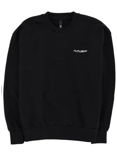 No Problemo Sweatshirt With Logo Unisex In Black