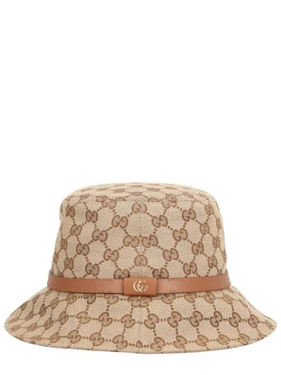 Gucci Bucket Hat Gg In Brown