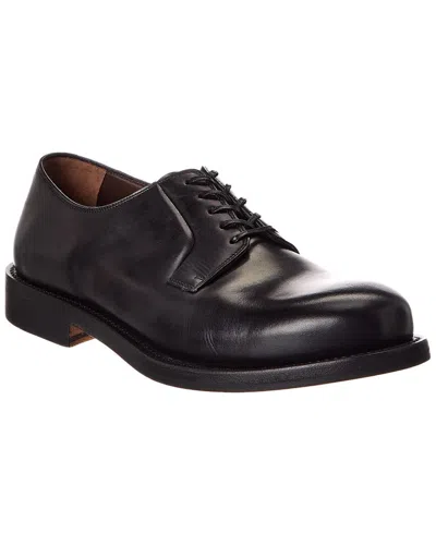 Ferragamo Marius Leather Brogues In Black