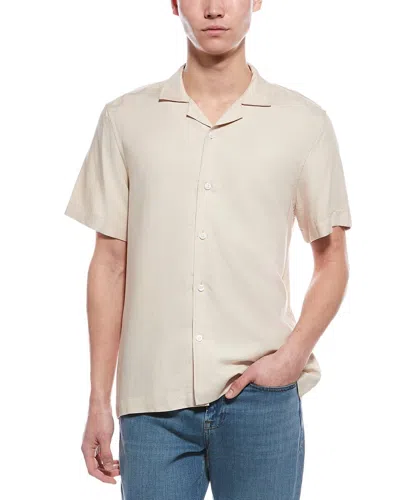 Reiss Max Cuban Shirt In White