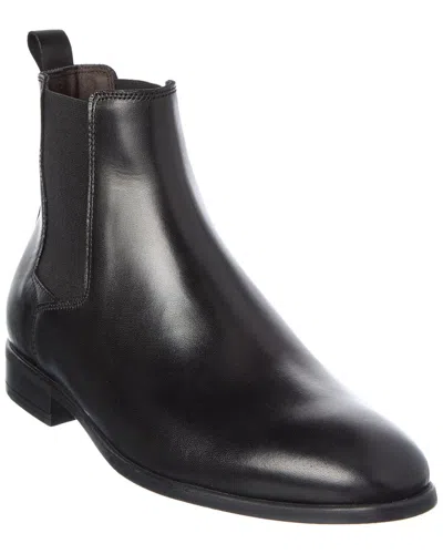 M By Bruno Magli Nello Leather Bootie In Black