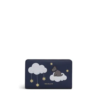 Radley It's Written In The Flakes Medium Bifold Wallet In Blue