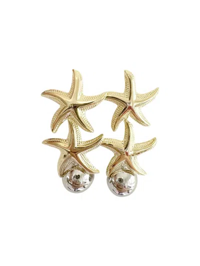 Gemelli Women's Waverly Starfish Earring In Gold In Gold