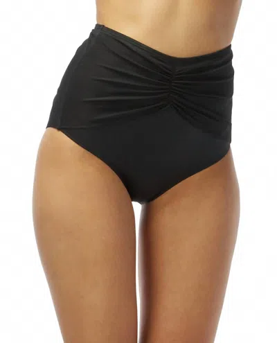 Coco Reef St. Barths Diva High Waist Bikini Bottom In Coc Black In Black