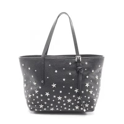 Pre-owned Jimmy Choo Leather Tote Bag () In Black