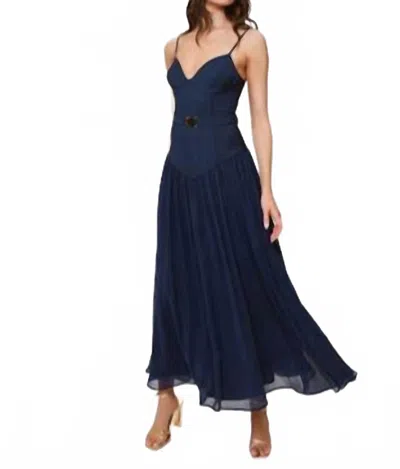 Hutch Ruby Maxi Dress In Navy In Blue