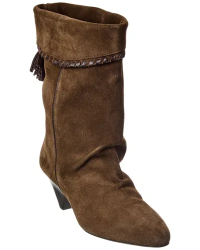 Isabel Marant Dalby Suede Boot In Animal Print