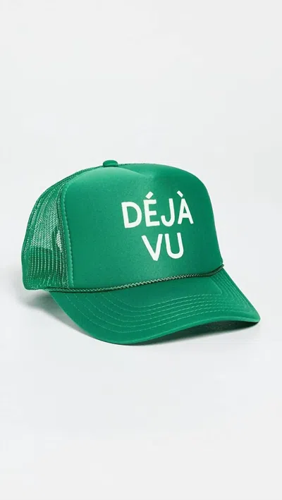 Clare V Women's Trucker Hat In Green In Green