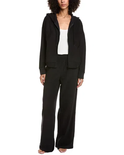Dkny 2pc Hoodie & Pant Lounge Set In Black