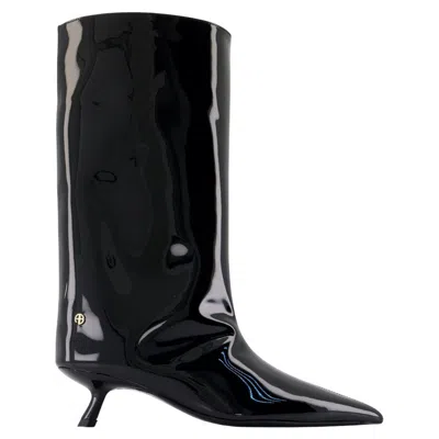 Anine Bing Hilda Heeled Boots In Black