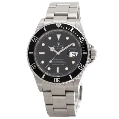 Pre-owned Rolex Submariner Stainless Steel Wristwatch () In Multi