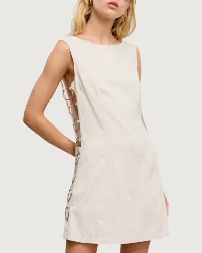 Mimosa Desorbo Mini Dress In Natural In White