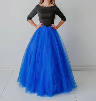 Madison James Skye Gown In Royal Blue In Blue