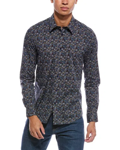 Paisley & Gray Parker Printed Shirt In Blue