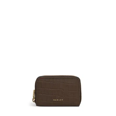 Radley Beech Row - Faux Croc Small Zip Around Wallet In Brown