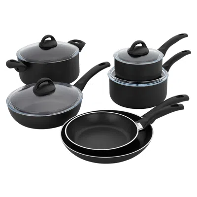 Henckels Everlift 10-pc Traditional Nonstick Cookware Set In Black