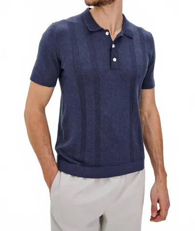 Rails Cillian Polo Shirt In Indigo Denim In Multi