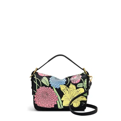 Radley Rhs Spring 2025 Small Flapover Crossbody Bag In Black