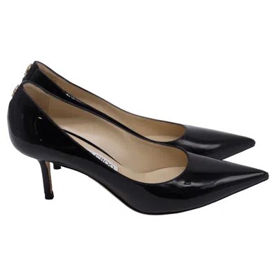 Jimmy Choo Love 65 Pointed Pumps In Black Patent Leather In Black