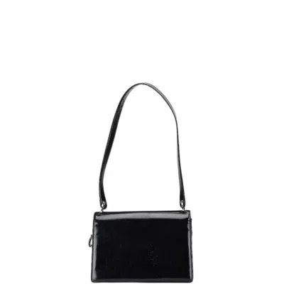 Pre-owned Ferragamo Leather Handbag Shoulder Bag () In Black