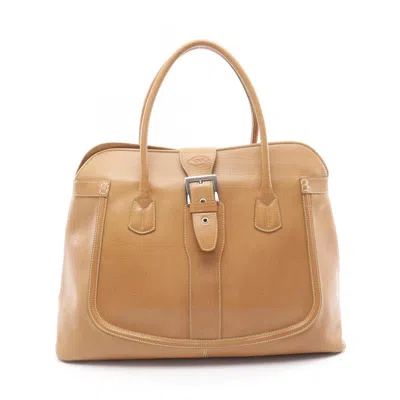 Pre-owned Tod's Leather Tote Bag () In Brown