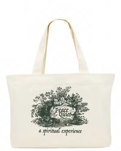 Museum Of Peace And Quiet Women's Spiritual Experience Tote Bag In Beige In Sand