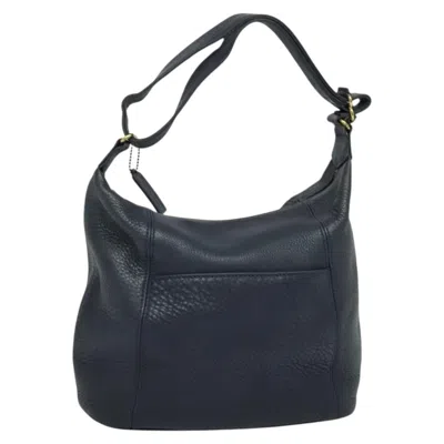 Pre-owned Coach Shoulder Bag Leather Leather Shoulder Bag Bag () In Blue