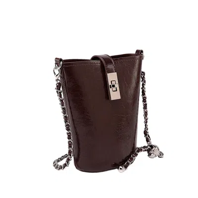 Mkf Collection By Mia K Evelina Women's Mini Bucket Bag By Mia K In Brown
