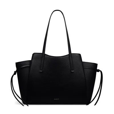 Radley Blake Gardens Large Ziptop Tote In Black