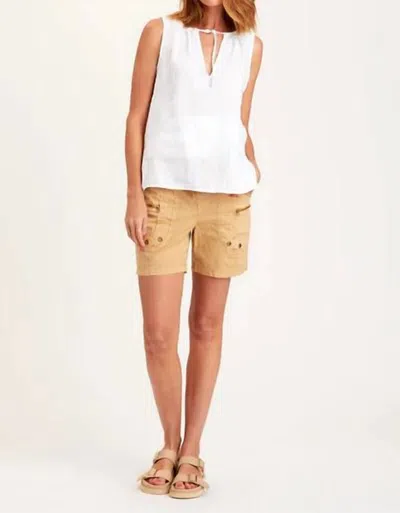 Xcvi Butter Pull-on Cargo Shorts In Brown In Brown