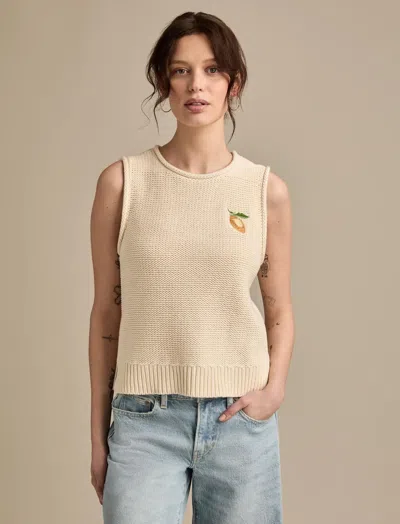 Lucky Brand Women's Pullover Sweater Vest In Nude