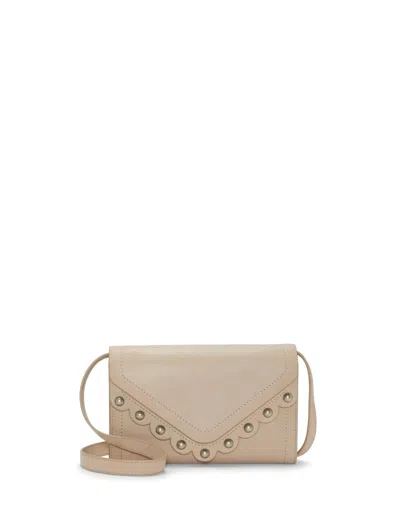 Lucky Brand Ruth Scalloped Crossbody Bag In Nude
